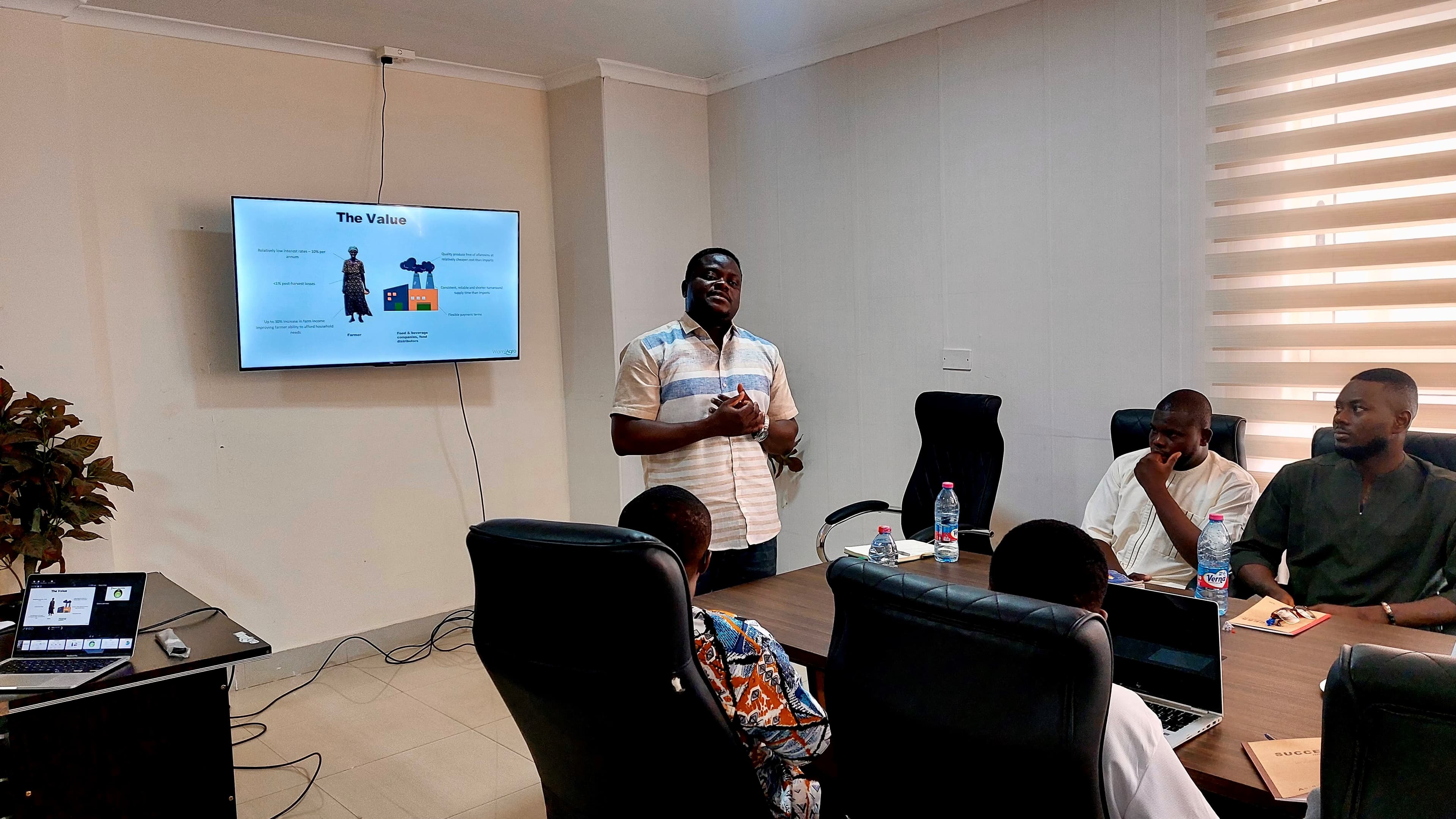 Team presentation and strategy meeting